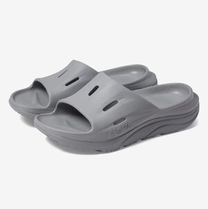 NWT Hoka Ora Recovery Slides 3 In Grey M7/W9